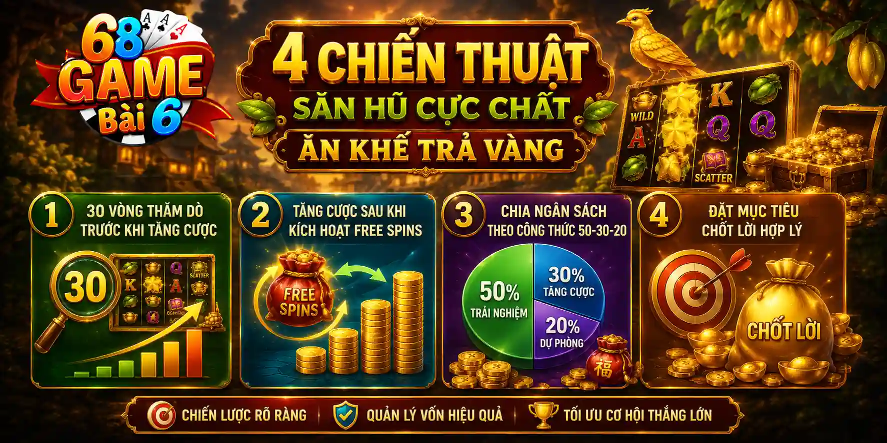 Ăn Khế Trả Vàng 68gamebai – #4 Bí Kíp Săn Jackpot Cổ Tích Hé lộ 4 chiến thuật săn hũ Ăn khế trả vàng 68gamebai cực chất